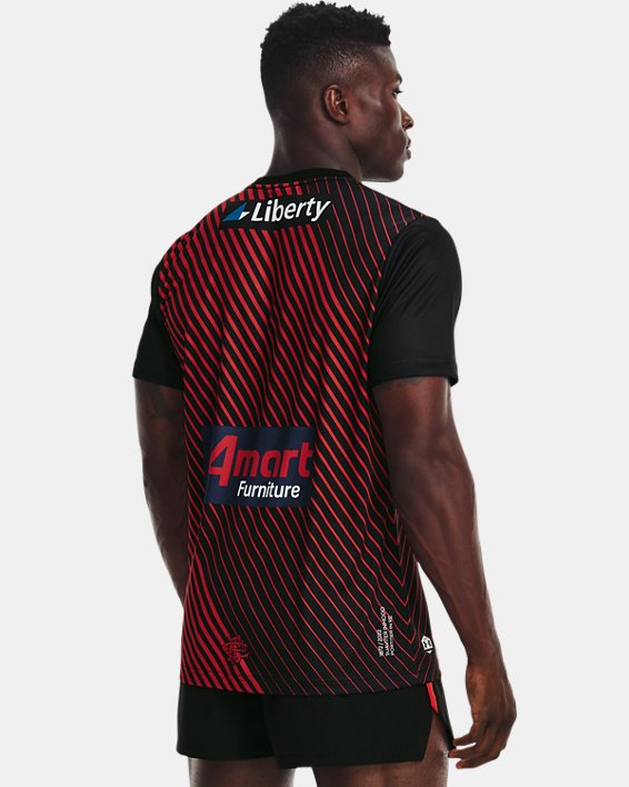 Men's EFC 2022 Replica Warm Up T-Shirt, Black, pdpMainDesktop image number 1